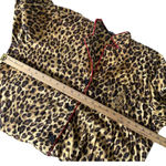Ralph Lauren  Animal Print‎ Pajama Top Embroidered Crest Logo Leopard Size L Photo 10