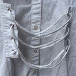 Song of Style White Sleeveless Top with Lace up Corset Style Detail Size L Photo 2