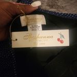 Shoshanna  Navy & Silver High Neck Cross Back One-Piece Swimsuit Size 4 Photo 5