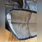 Old Navy Dark Denim Mini Skirt Zippers Size 2  Stretch Fit Low Rise Cowgirl Punk Photo 11