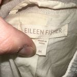 Eileen Fisher cream chic linen M minimalist elevated basics blazer Photo 2