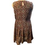 Angie Sleeveless Tunic Mini Dress Women's L Colorful Patterned Bohemian Boho Photo 1