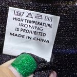 NWT Sparkly Black Sheer Mesh Short Sleeve Concert Rave Top Small Photo 9