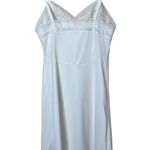 Vanity Fair White Lace Trim Slip Dress Adjustable Straps Lingerie Intimates Photo 5