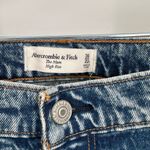 Abercrombie & Fitch Women's Distressed High Rise Mom Jeans Blue Size 36/22 NWT Photo 2