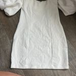 Free People  Beach White Bubbly Puff Sleeve Off The Shoulder Mini Dress S Photo 9
