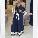 L'ATISTE Navy Blue & Cream Pants
Set(Size Medium) Photo 2