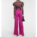 Veronica Beard NEW NWT Belisa Wide Leg Pants Bright Magenta size 26 Photo 2