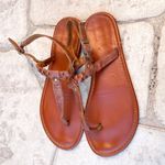 Cathy Jean Light Brown Braided Sandals Photo 1