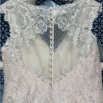 David's Bridal David’s Bridal Ivory Tulle & Lace Beaded Wedding Gown & Veil size 12 New Photo 3