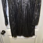Piperlime Collection Black Sequin Long Sleeve Dress size S Photo 11