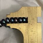 Sterling Silver Vintage Peacock Freshwater 4mm Seed Pearl Clasp Choker Necklace Photo 12