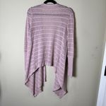 Painted Threads Open Weave Drape Front Blush Pink Cardigan Size Medium Photo 6