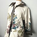 NEW Reversible Cream Purple Reversible Floral Jacket Multiple Size M Photo 2
