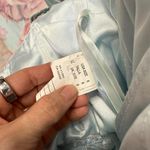 Mori Lee  Prom Dress 99024 Gardner Size 6 Blue Floral Beaded Off Shoulder Ruffle Photo 10