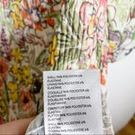 Anthropologie  Aurelia Smocked Top Floral Cream Size M Balloon Sleeve Ruching Photo 7