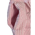 Southern Lady Seersucker Pink Striped Capris Pull Photo 4