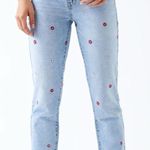 PacSun Red Daisy Mom Jeans Photo 0