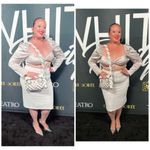 3X white soft embroidered floral pencil skirt Photo 4