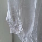 Madewell  The Oversized Shirt in Eyelet White 100% Ramie Size Small NWT Photo 7