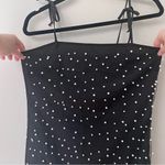 Forever 21  Black Sleeveless Dress with Faux Pearls NWT Photo 2