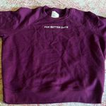 “For better days” Purple Sweatshirt with Uplifting Message Size M Photo 0
