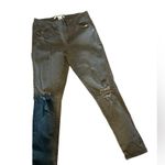 American Rag  CIE Green Ripped Skinny Sz 7 Photo 0
