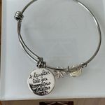 Silver Toned Charm Bangle Bracelet Quote A Daughter Like You Is Precious And Few Photo 4