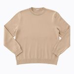 COS  Wool Cotton Pullover Unisex Beige Size EU Large Photo 0