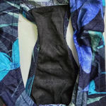 Kona Sol  Blue Floral Bikini Bottoms Swimwear Swimsuit Size 10 Photo 3