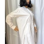 Anthropologie Antropologie CAARA Boyfriend Shirt Dress white 100% cotton oversized XS Photo 3