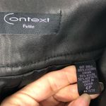 Vintage Context 100% Leather High Waisted Boot Cut Black Minimalist Pants 6P Photo 3