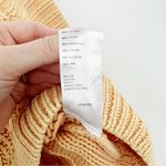 Free People  Sweetheart Knit Sweater in Peach Size Medium Mock Neck Ribbed Photo 8