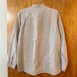 LL Bean Long Sleeve Shirt Linen Tunic Blouse Beige Medium Regular Photo 11