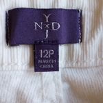 NYDJ NWOT  Marilyn Straight Stretch Corduroy Jeans 12P Ivory P13J23GW Photo 3