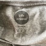 Life is Good Heathered Gray Flip Flop Graphic Short Sleeve T-Shirt Medium Photo 4