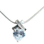 Swarovski Elements Infinity Heart Pendant on Silver Chain Necklace Photo 2