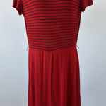 Joseph Ribkoff VTG Red Black Striped Culotte Jumpuit by , Sz: 12 (b35) Photo 0