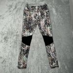 MP Pants Womens Large Brown Green Reversible Leggings Cheetah Camo Casual Gym Photo 6