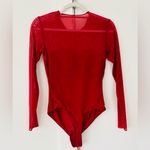 Popilush red Sleeve Tummy Control Bodysuit size small Photo 5