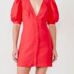 Bardot Tallulah Mini Dress Fire Red Size 10L Nwt Photo 6