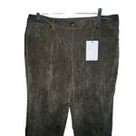 New Zac & Rachel Slim Leg Olive Green Corduroy Women's Pants Size 12 Stretch Photo 1