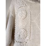 Vtg Colleens Collectables Ivory Chunky Knit Turtleneck Sweater Tunic Dress Size M Photo 1