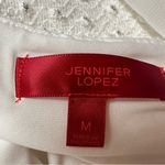 Jennifer Lopez  Long Sleeve Textured Knit Embellished with Beads. Ivory Color. M Photo 4