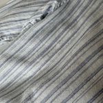 Sundry  Womens Gauzy Cotton Blue‎ Striped Button Up Shirt Sz 2 (M) Coastal Beachy Photo 5