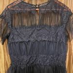Cute Ruffled Mini Dress Black Size L Photo 5