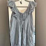 Newbury Kustom Newbury Kustoms Light Blue Ruffled Women's Top Photo 5