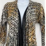 Alberto Makali  Open Cardigan Womens Top Sz S Boho Sheer Festival Animal Whimsy Photo 1