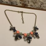 J.Crew Women’s Signed  Gold Tone / Rhinestone Costume Necklace Neon Orange Photo 6