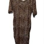 Motherhood Maternity Animal Print Top Brown Size L Photo 8